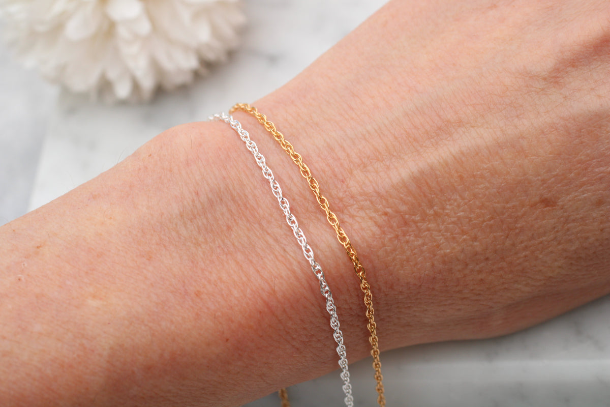 Twisted Rope Permanent Jewellery Chain – Sterling Silver & Gold Filled | Buy Now, Weld Later
