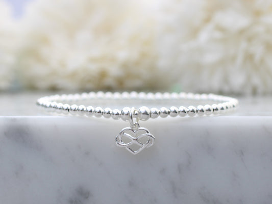 Valentines infinity bracelet.