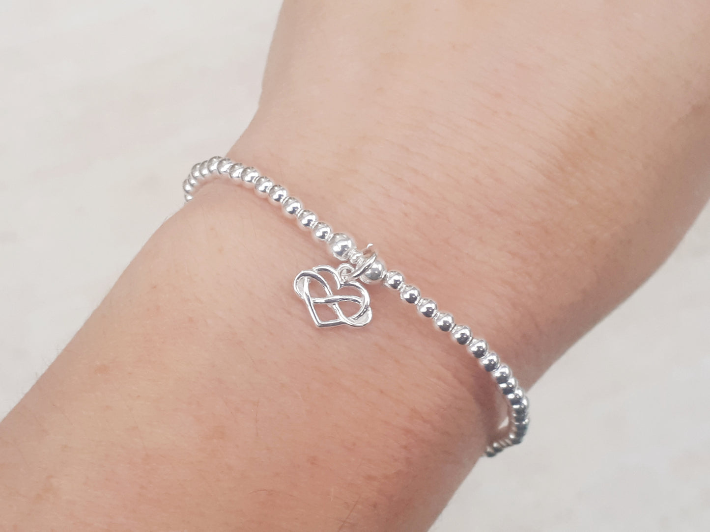 Infinity charm bracelet.