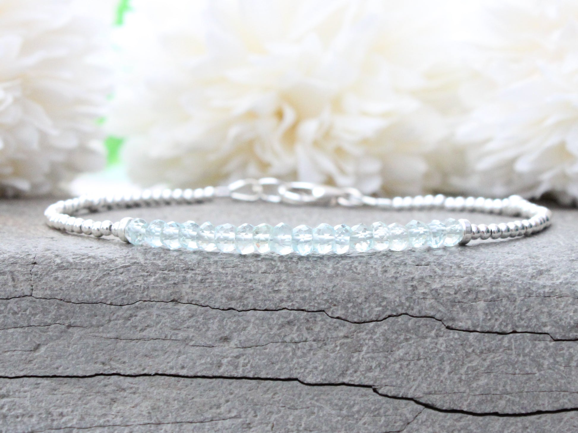 Aquamarine bracelet 