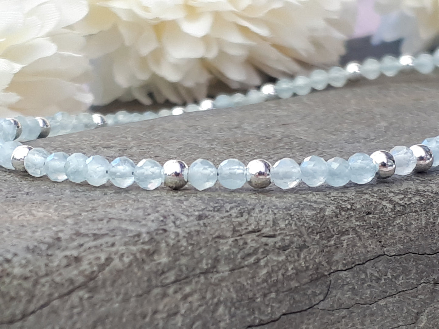 aquamarine choker necklace